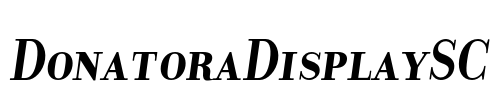 DonatoraDisplaySC Font Image