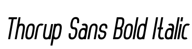 Thorup Sans Bold Italic