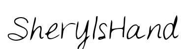 SherylsHand Font Image