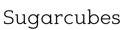 Sugarcubes Font Image