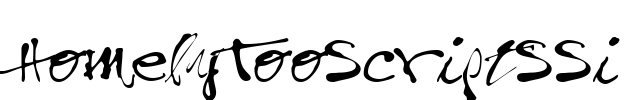 HomelyTooScriptSSi Font Image