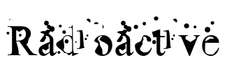 Radioactive Font Image