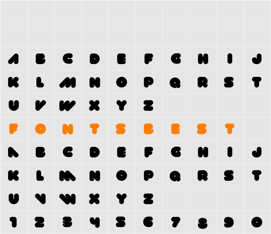 VAL Character Map