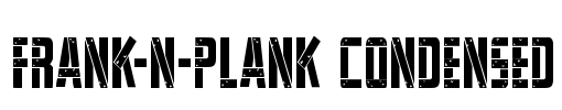 Frank-n-Plank Condensed Font Image