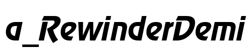 a_RewinderDemi Font Image
