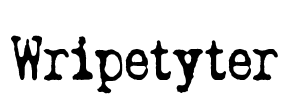 Wripetyter Font Image