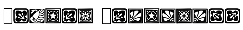 Square Ornaments Font Image
