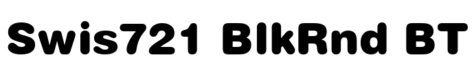 Swis721 BlkRnd BT Font Image