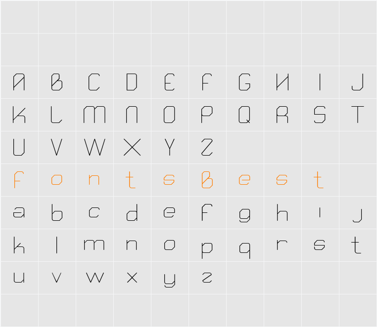 Qube Character Map