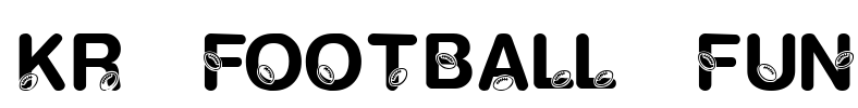 KR Football Fun Font Image