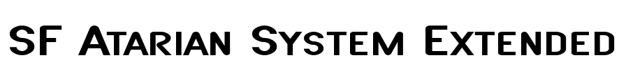 SF Atarian System Extended Font Image