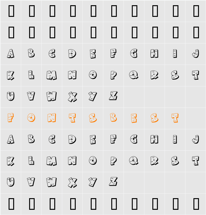 KR Ha Ha Character Map