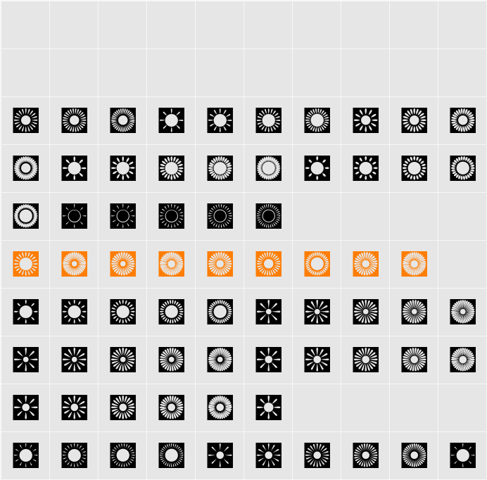 Nikkoo01 Character Map