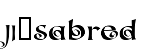 JI-Sabred Font Image
