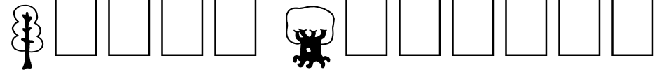 Trees Friends Font Image