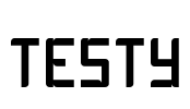 TESTY Font Image