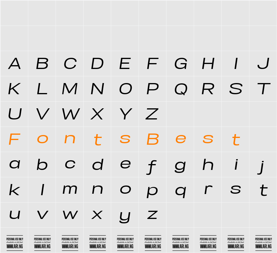 Specify PERSONAL Expanded Character Map