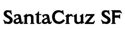 SantaCruz SF Font Image