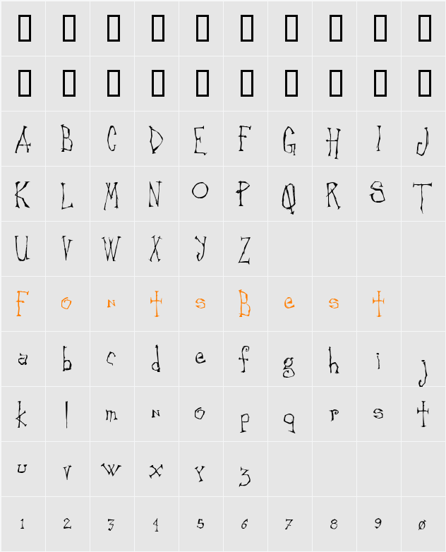 JI-Peplus Character Map