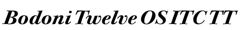 Bodoni Twelve OS ITC TT Font Image