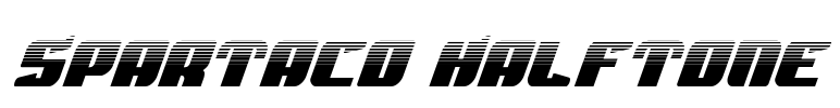 Spartaco Halftone Font Image