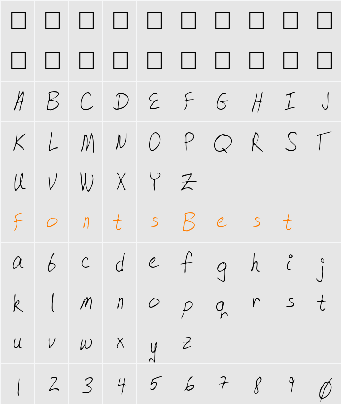 Frogger Character Map