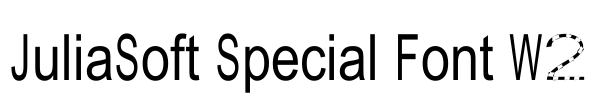 JuliaSoft Special Font W2