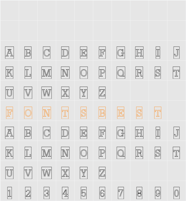 a_NoterCmOtl Character Map