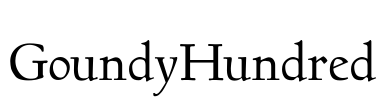 GoundyHundred Font Image