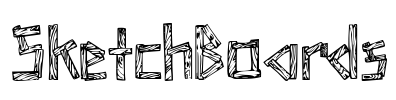 SketchBoards Font Image