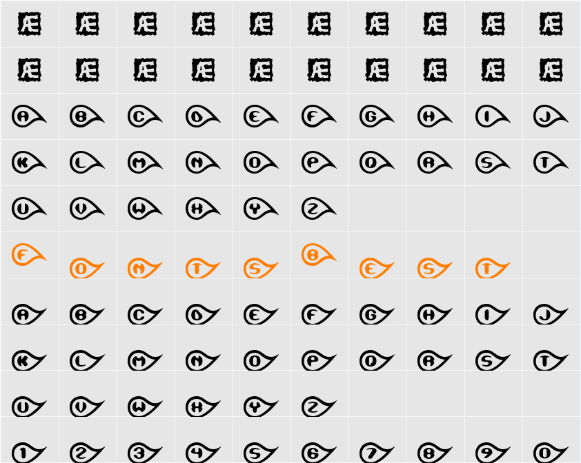 Tearful (BRK) Character Map