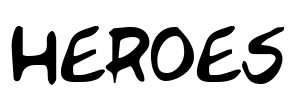 HEROES Font Image