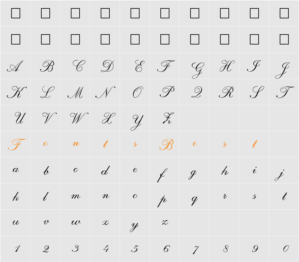 Coleridge Character Map
