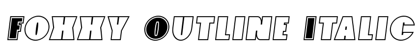 Foxxy Outline Italic