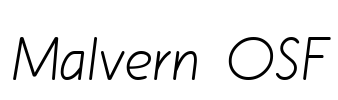 Malvern OSF Font Image