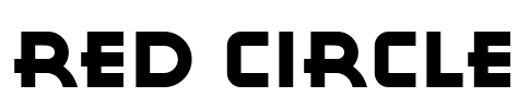 Red Circle Font Image