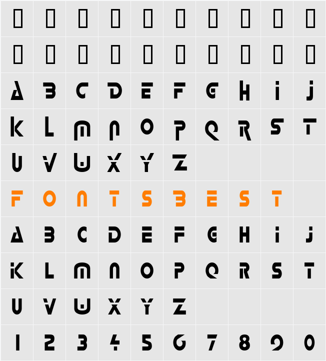 Delta-Condensed Character Map