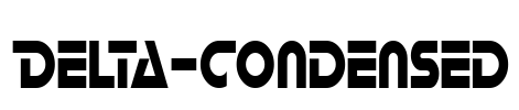 Delta-Condensed Font Image