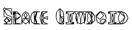 Space Gimboid Font Image