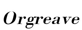 Orgreave Font Image