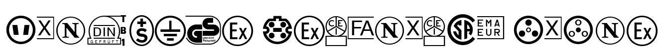Linotype Technical PiOne Font Image