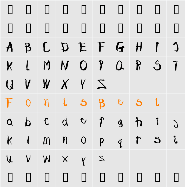 JohnnyBoy Character Map