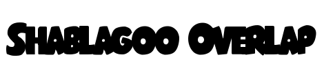 Shablagoo Overlap Font Image