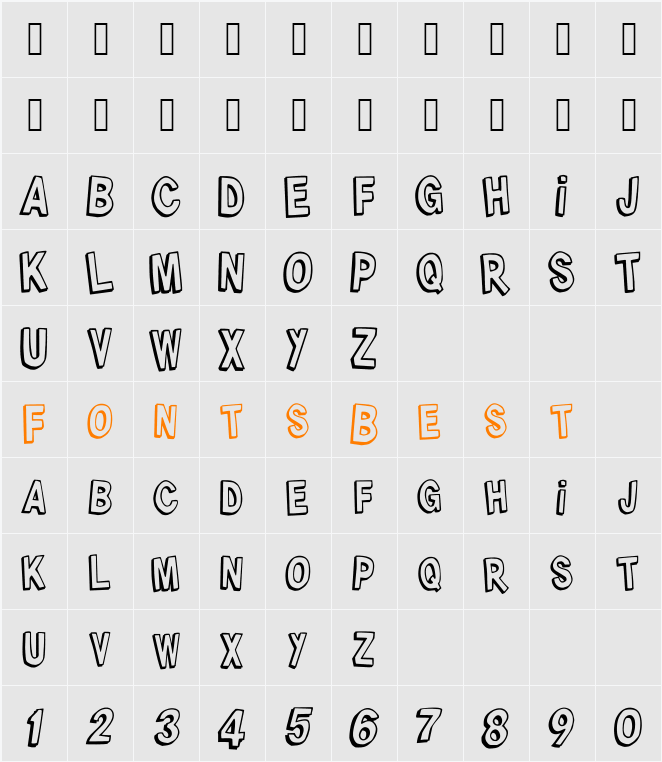 Jerantet1977 Character Map