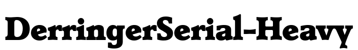 DerringerSerial-Heavy Font Image