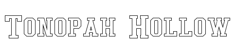 Tonopah Hollow Font Image