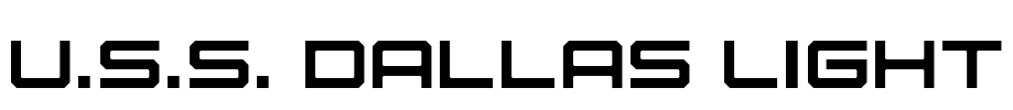 U.S.S. Dallas Light Font Image