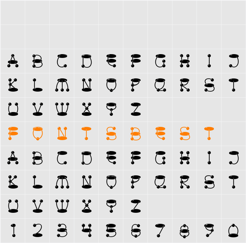 atomic picnic Character Map