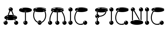 atomic picnic Font Image