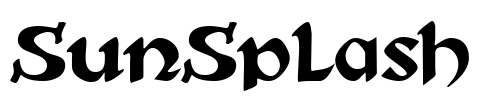 SunSplash Font Image